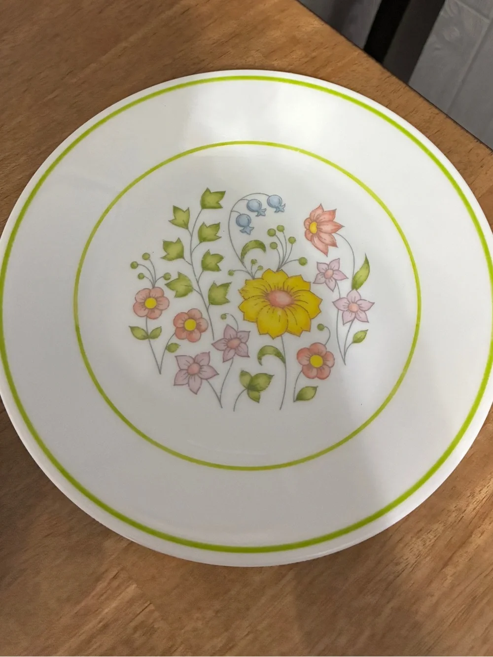 Corelle Meadow Floral Dinnerware Set - White with Yellow & Green Accents